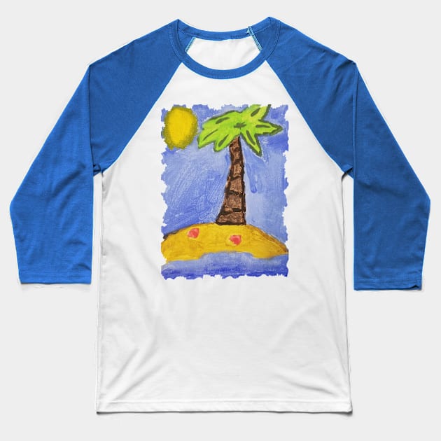 Deserted Island Baseball T-Shirt by TEAGENCREATIONS